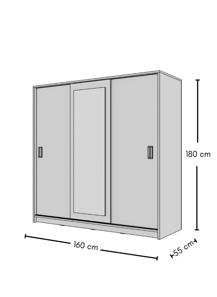 Armoire coulissante blanche