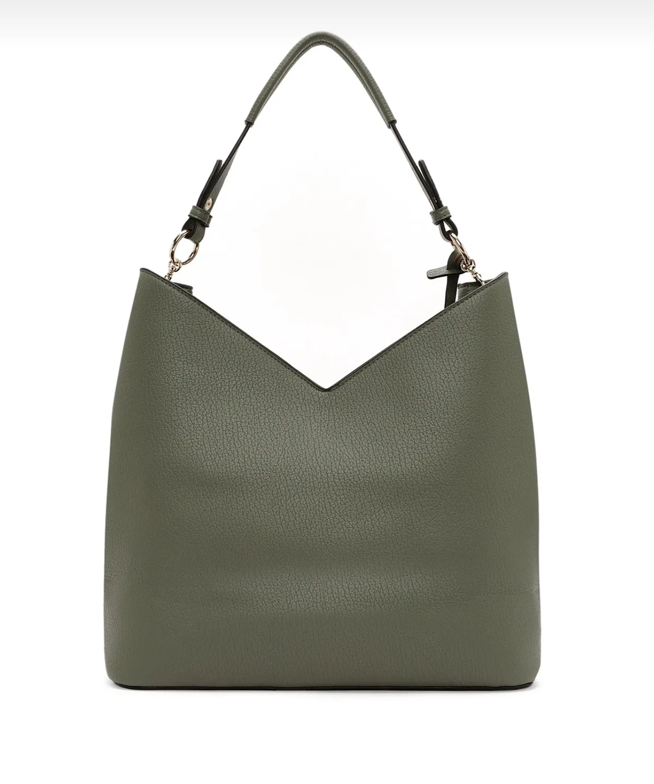 Sac hobo bicolore en cuir
