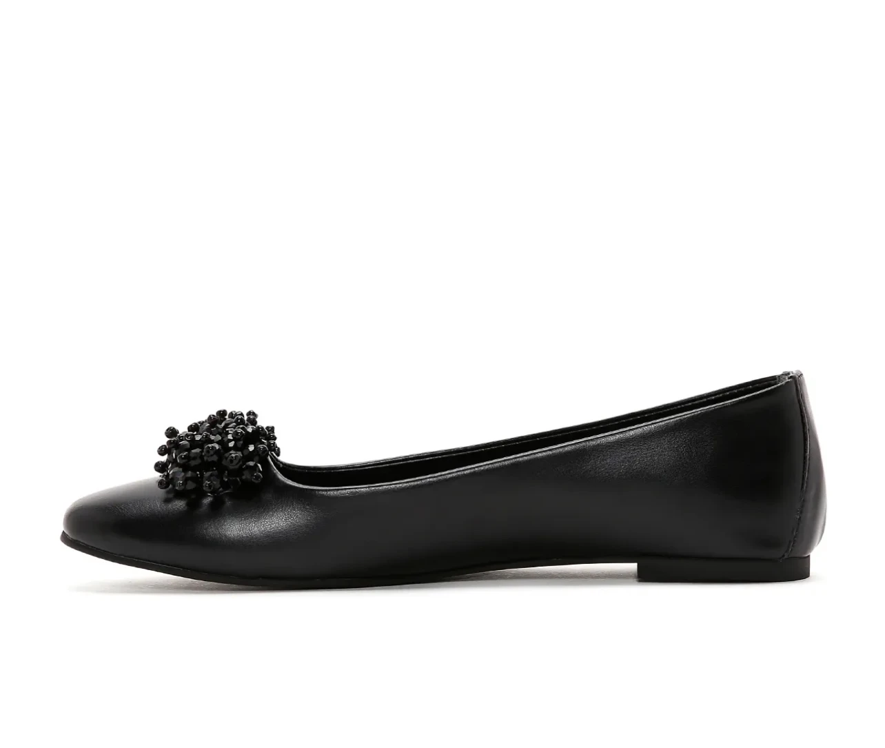 Ballerines en cuir noir