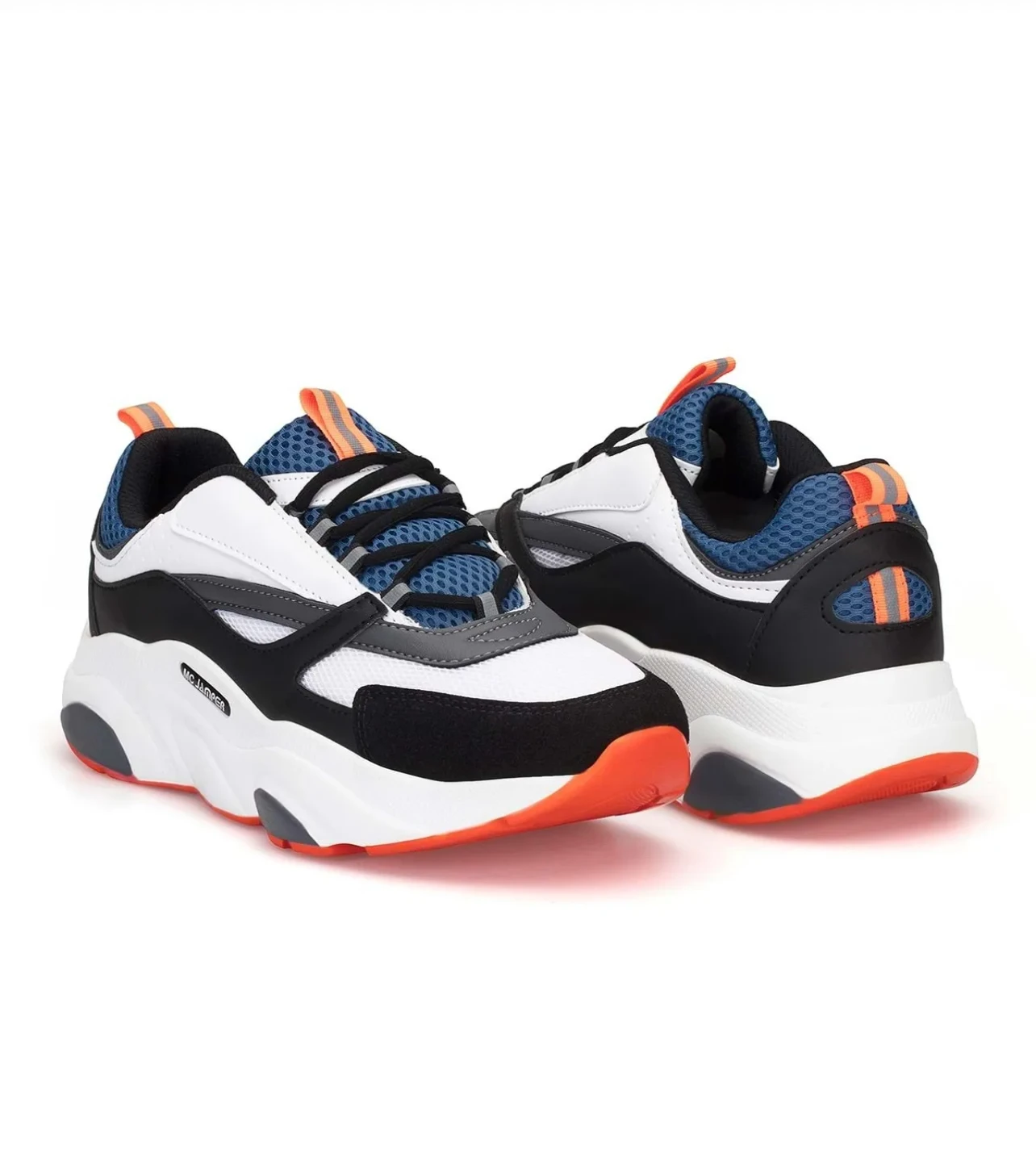 Dark Seer - Sneakers Unisex Blanc et Bleu