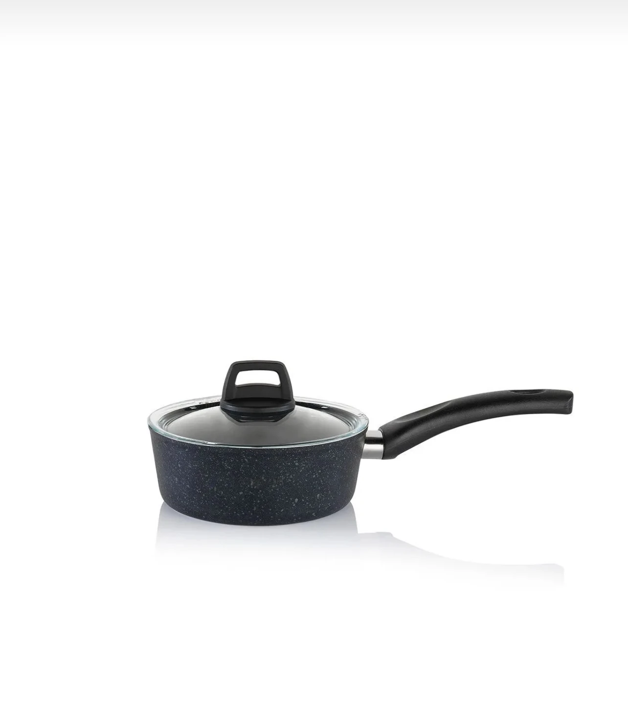 Set de 12 pièces de casseroles et poêles en granit antiadhésif.
