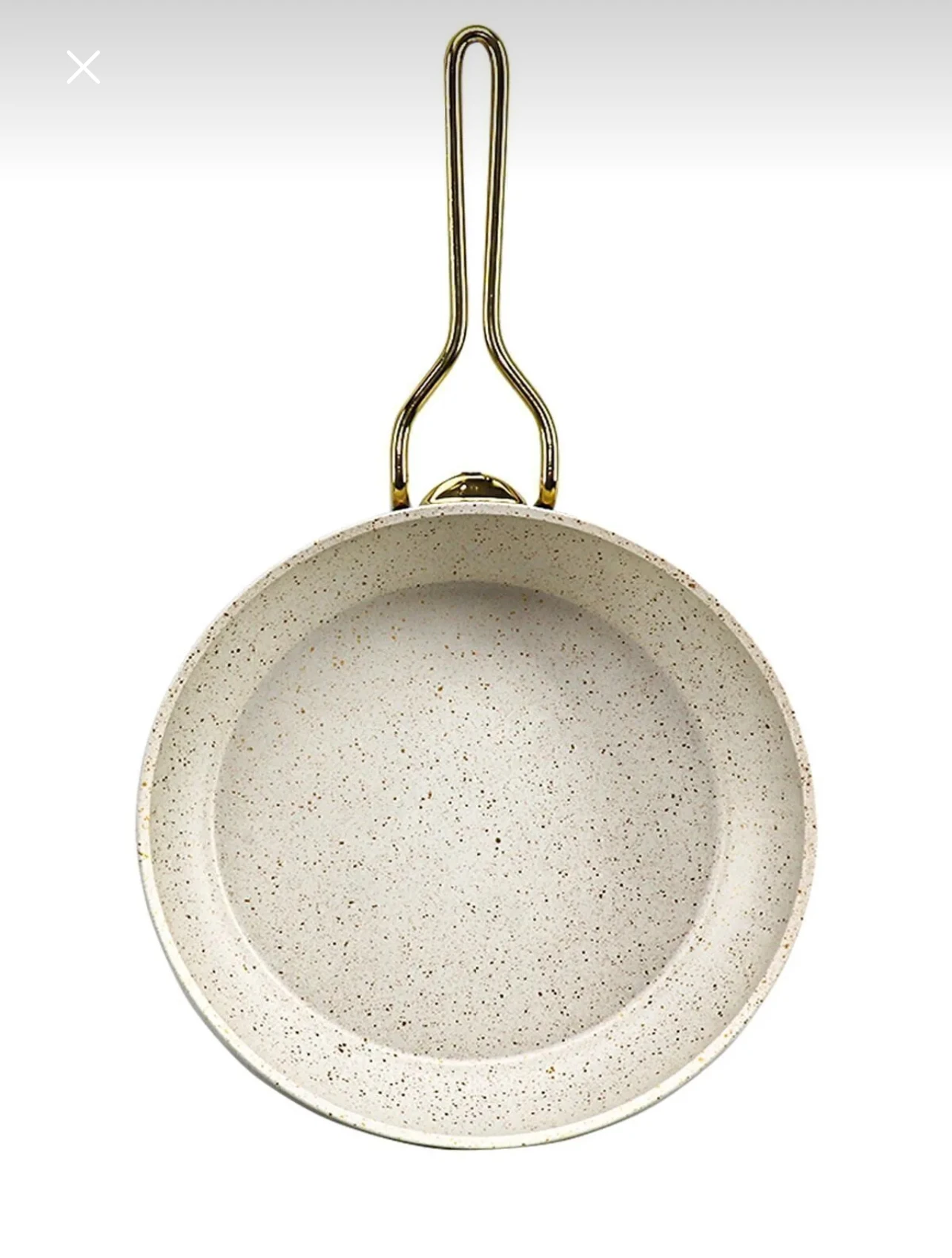 Set de 4 pièces de casseroles et poêles en granit avec couvercles en verre