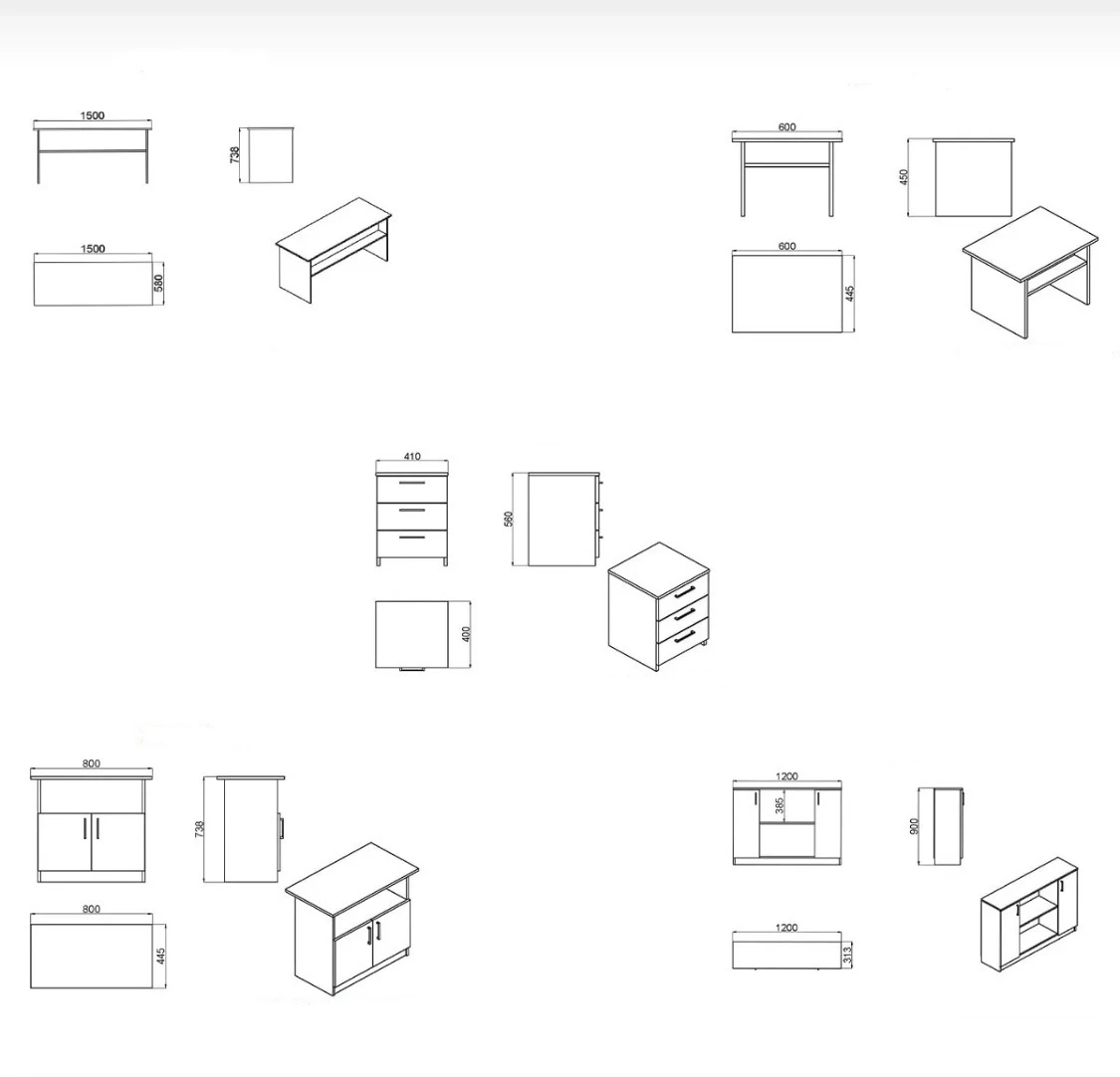 Ensemble de bureau